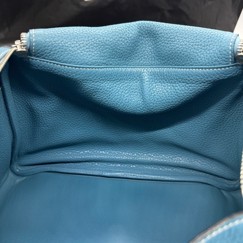 Hermes • Lindy 30 牛仔藍銀釦 Togo皮-21