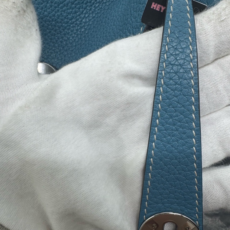Hermes • Lindy 30 牛仔藍銀釦 Togo皮-28