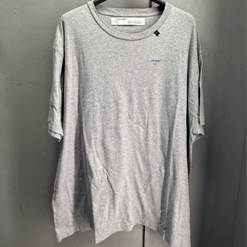 二手off white灰色短袖T恤-5