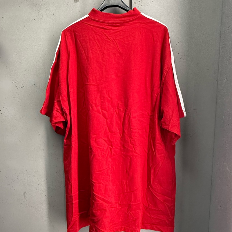 二手紅色Balenciaga x adidas聯名短袖T恤-1