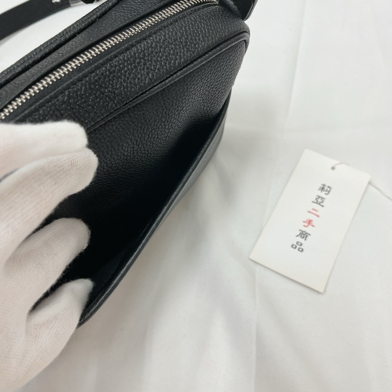 莉亞精品♡Gucci768391 黑logo相機包 二手-4