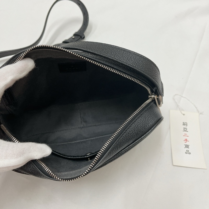 莉亞精品♡Gucci768391 黑logo相機包 二手-15