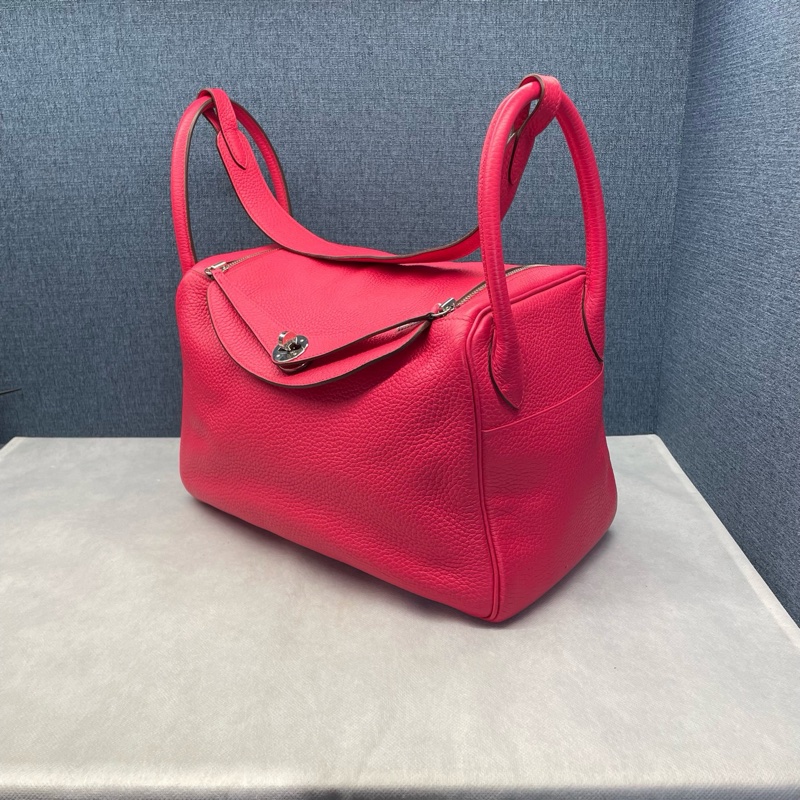 Hermes • Lindy 30 極致粉銀釦 Togo皮-2