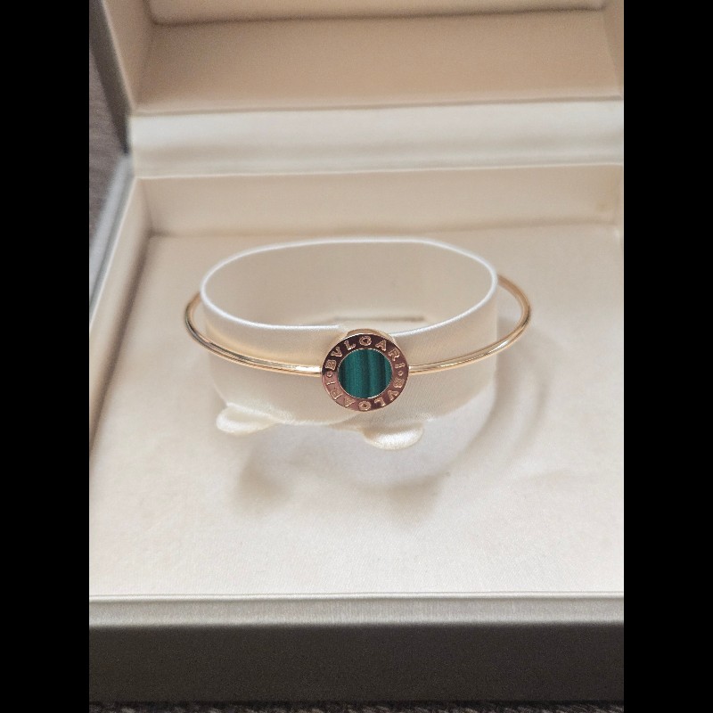 (近新閒置品)寶格麗孔雀石手環-0