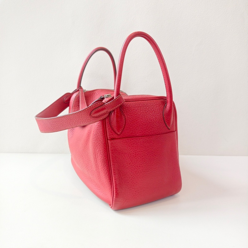 Hermes • Lindy 30 國旗紅銀釦 Tc皮-6