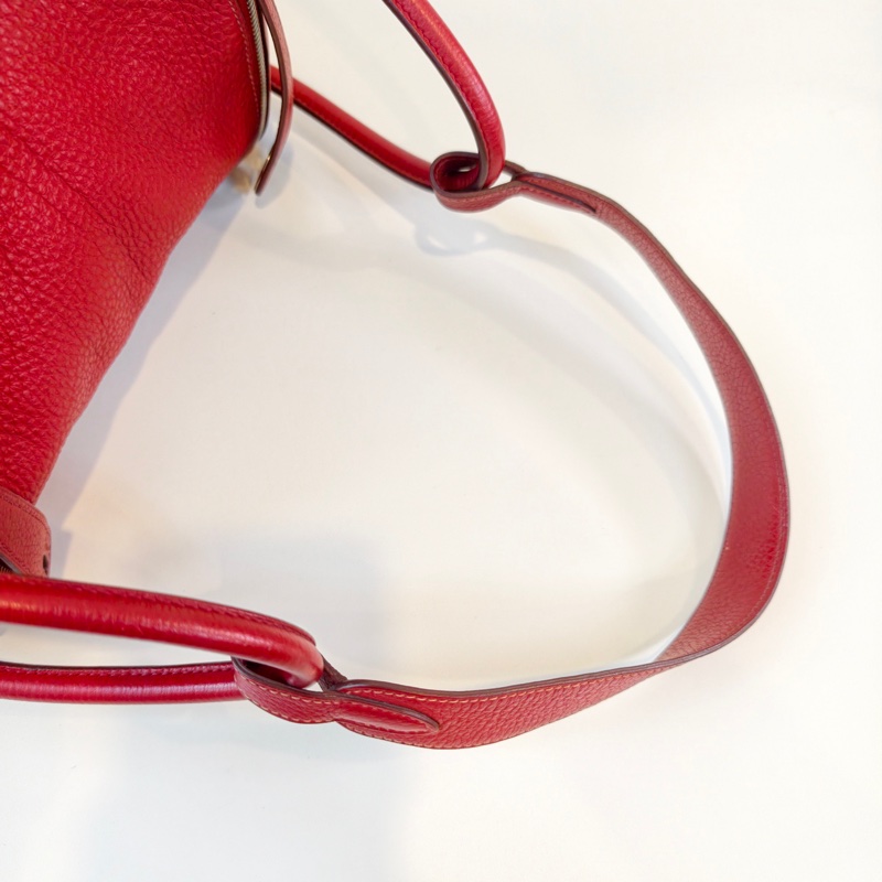 Hermes • Lindy 30 國旗紅銀釦 Tc皮-9