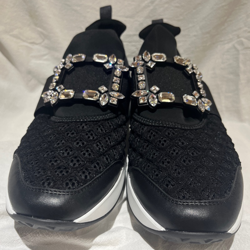 Roger Vivier 經典款式 Viv' Run 水鑽搭扣運動鞋(尺寸：40）-4