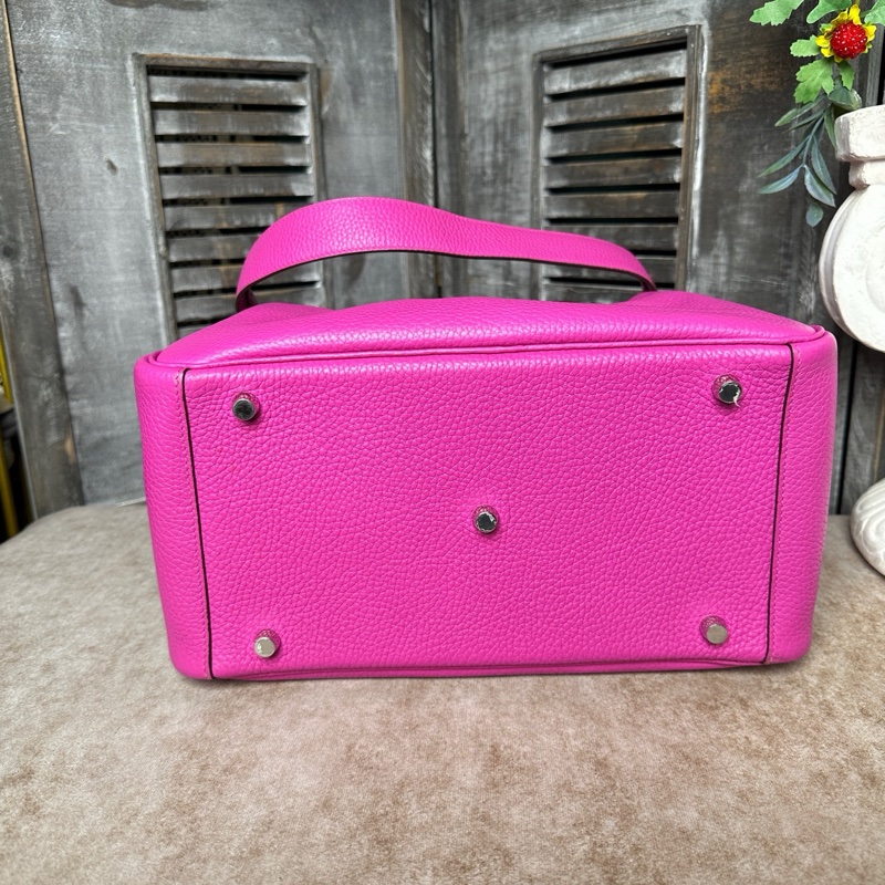 Hermes • Lindy 30 木蘭粉銀釦 Tc皮 大全配有購證-5