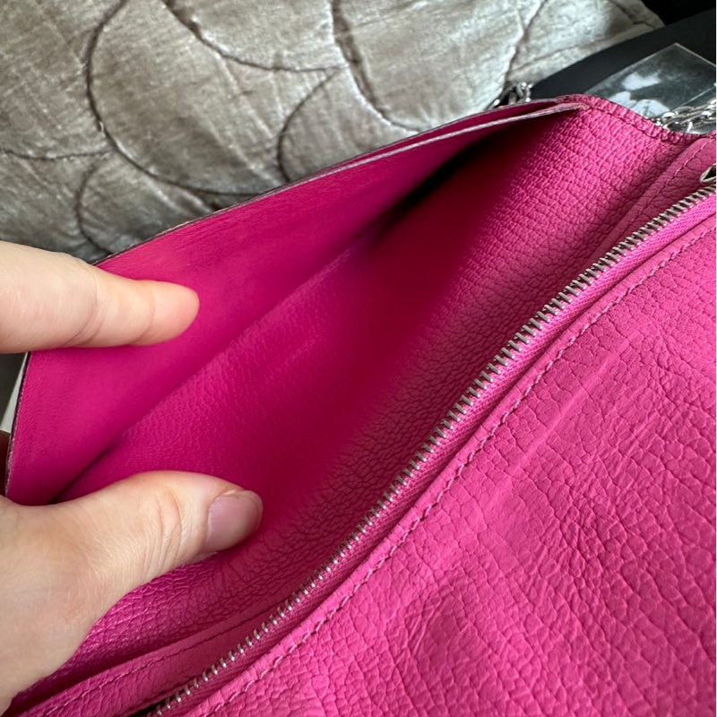 愛馬仕 包 皮夾 長銀包 Hermès Bearn 長夾 粉紅色-25