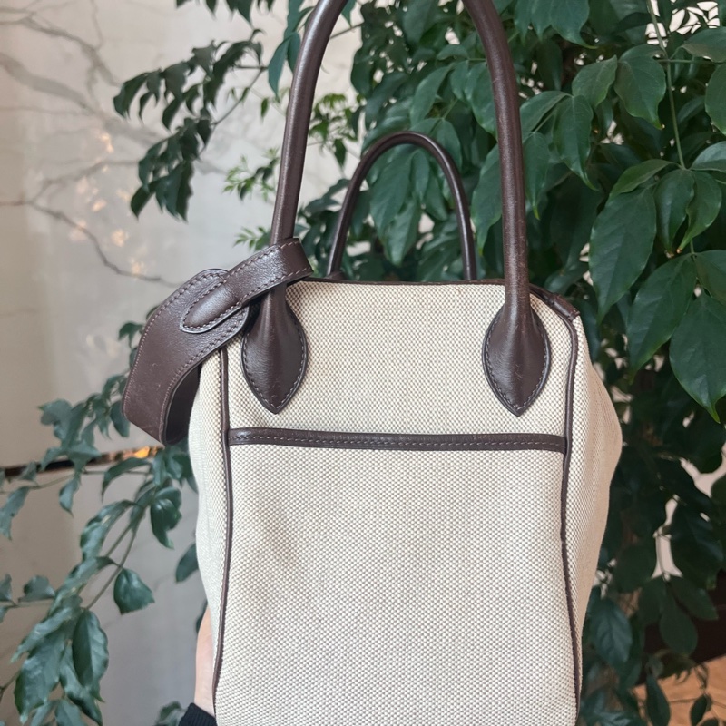 Hermes • Lindy 30 烏木色Swift皮帆布拼接 銀釦 絕版款全網唯一☝🏻-4