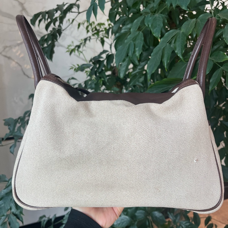 Hermes • Lindy 30 烏木色Swift皮帆布拼接 銀釦 絕版款全網唯一☝🏻-5