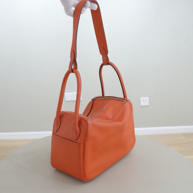 Hermes • Lindy 26 火焰橙銀釦 Evercolor皮 全網最低☝🏻-1