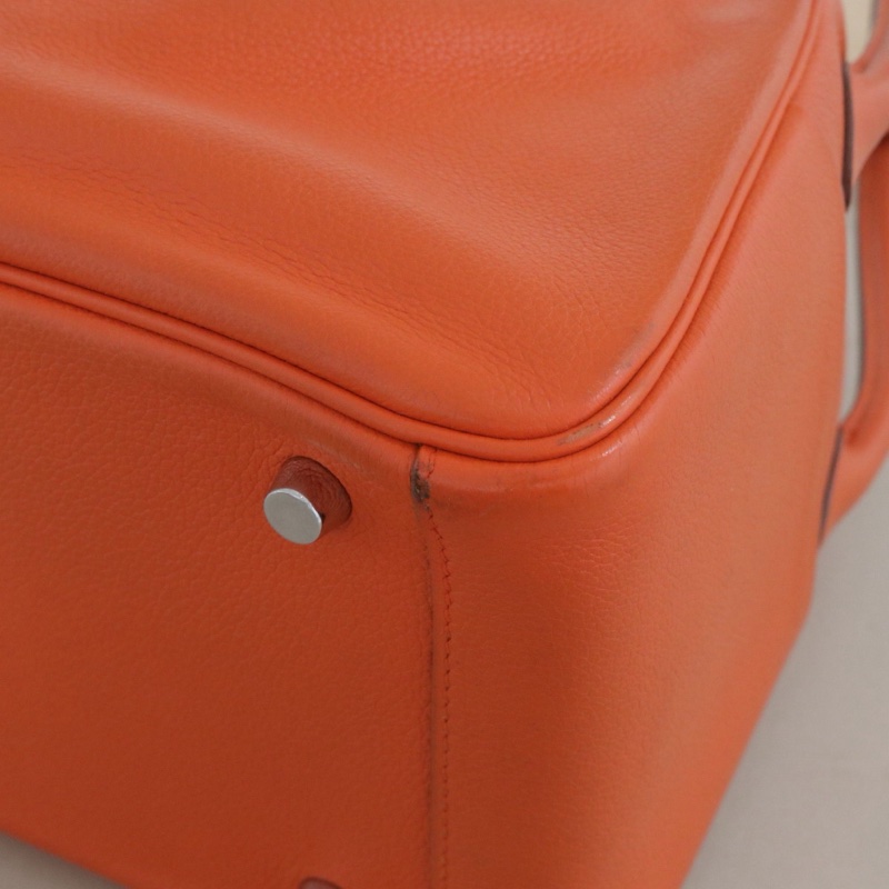 Hermes • Lindy 26 火焰橙銀釦 Evercolor皮 全網最低☝🏻-3