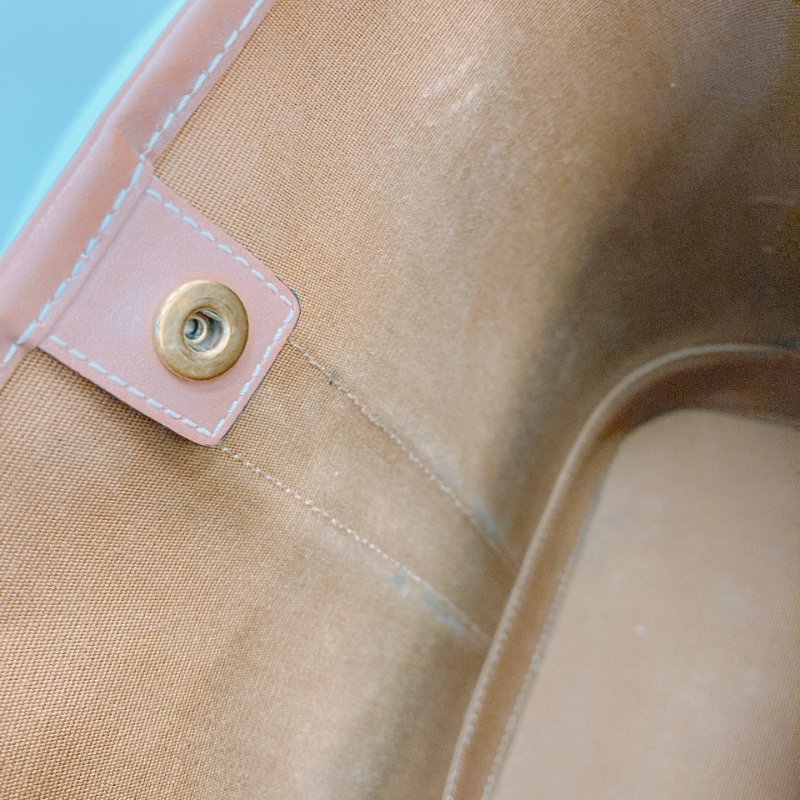 MS0592 Celine 思琳/塞琳 凱旋門 水桶包 斜背 單肩 可調節 硬帆布 牛皮 白色 金扣 Triomphe Bucket Small Calfskin and Canvas White x GHW-19