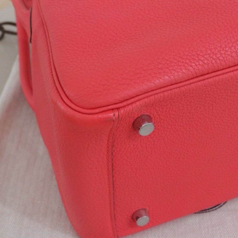 Hermes • Lindy 30 唇膏粉銀釦 Tc皮-2