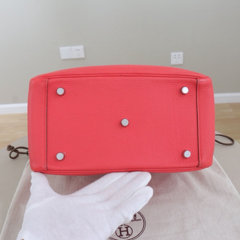 Hermes • Lindy 30 唇膏粉銀釦 Tc皮-4