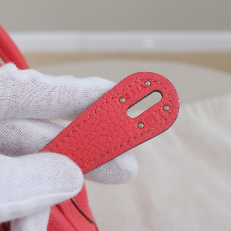 Hermes • Lindy 30 唇膏粉銀釦 Tc皮-5