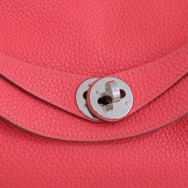 Hermes • Lindy 30 唇膏粉銀釦 Tc皮-7