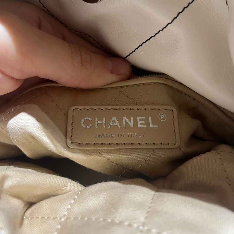 Chanel香奈兒霧面銀橫版22bag(垃圾袋)(小號)-7