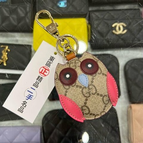 東區正精品㊣GUCCI 821813 近全新貓頭鷹吊飾公仔吊飾鑰匙圈掛飾吊飾 RZ6332