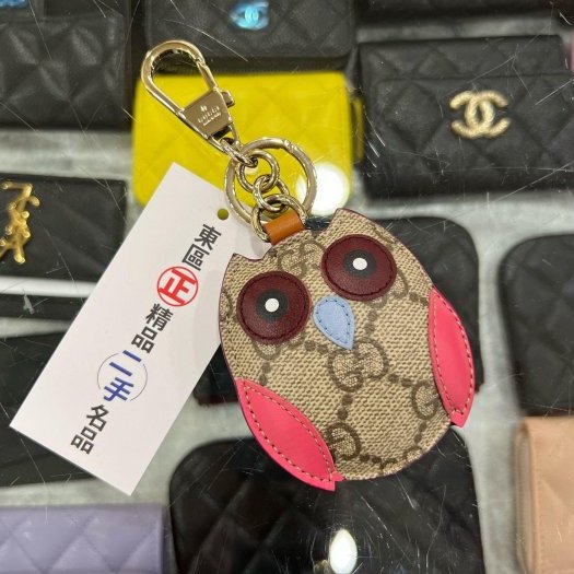 東區正精品㊣GUCCI 821813 近全新貓頭鷹吊飾公仔吊飾鑰匙圈掛飾吊飾 RZ6332-0
