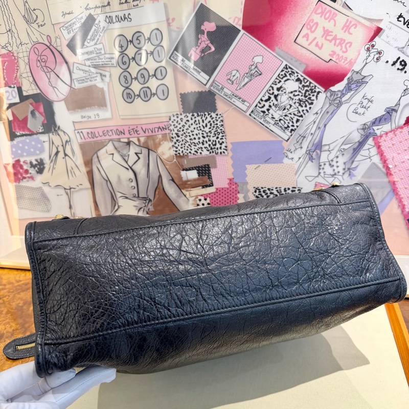 Balenciaga巴黎世家 The City中號機車包 尺寸約38 24 13-6