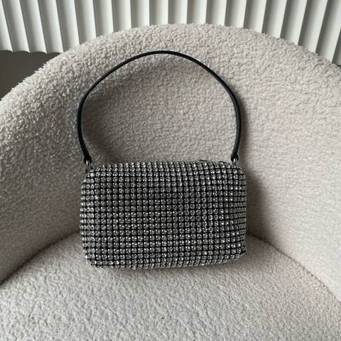 99新 alexanderwang大王水鑽包 尺寸約17×7×10cm 無附件
