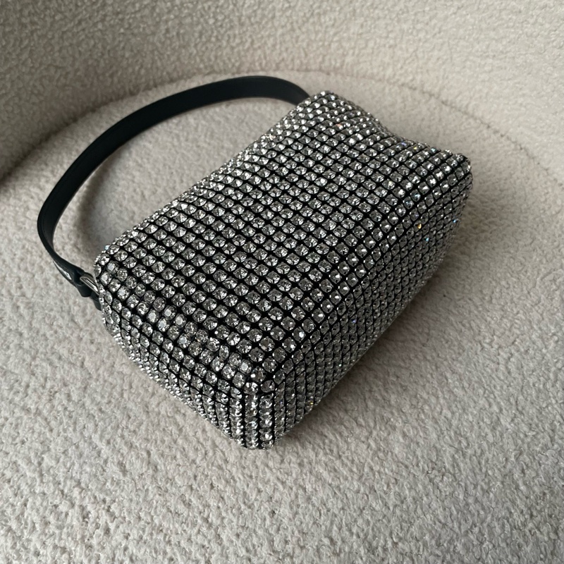 99新 alexanderwang大王水鑽包 尺寸約17×7×10cm 無附件-3