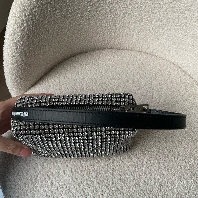 99新 alexanderwang大王水鑽包 尺寸約17×7×10cm 無附件-8