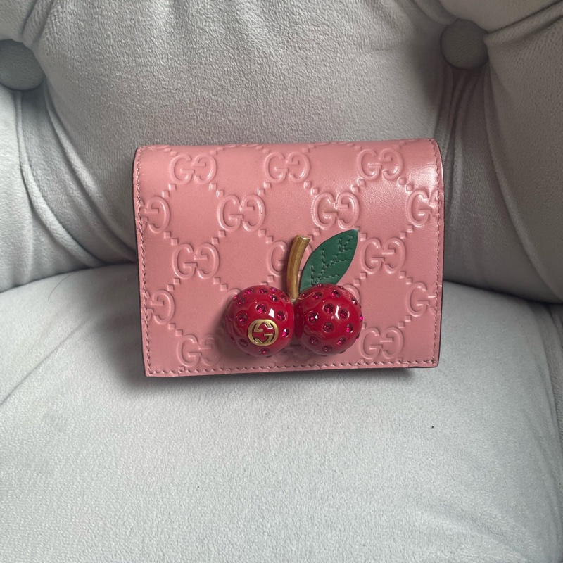 98新 Gucci小錢包卡包 日本限定款 無附件-0