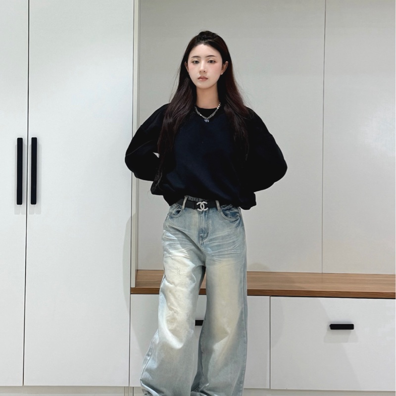 CHANEL 香奈兒 Logo牛皮 皮帶 女款 黑色 寬3CM-4