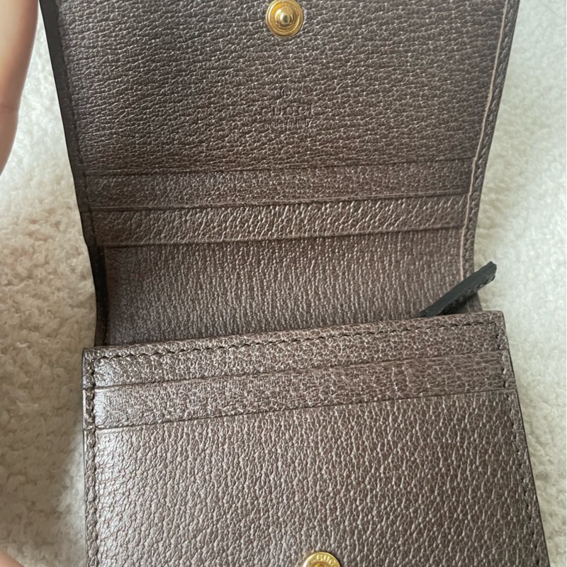 99新 GUCCI古馳 Ophidia老花Logo錢包卡包 尺寸11×8×3-5