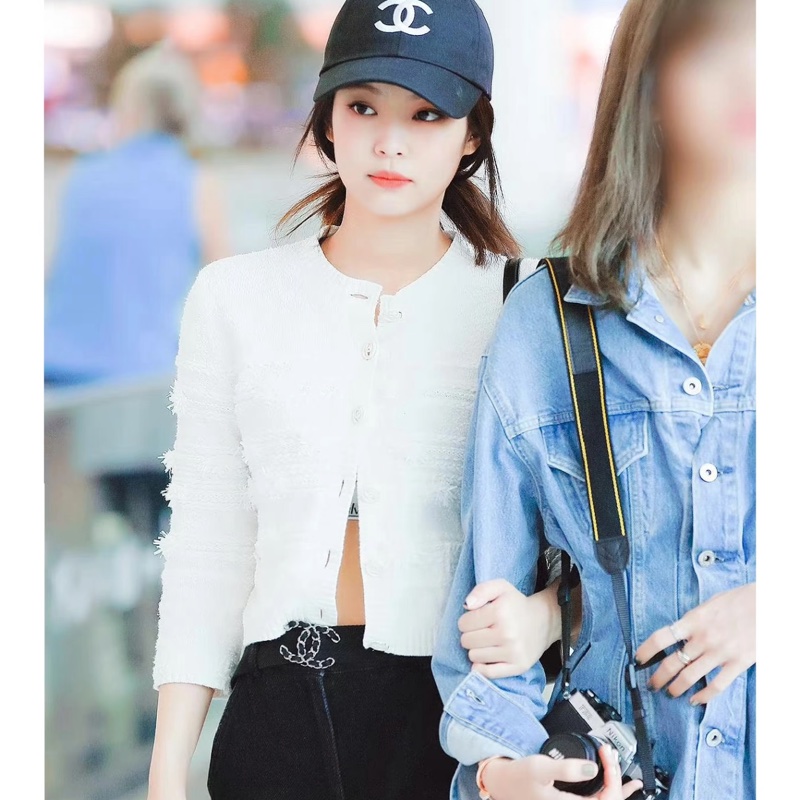 CHANEL菱格紋 牛皮皮帶 女款 Jennie 同款-2