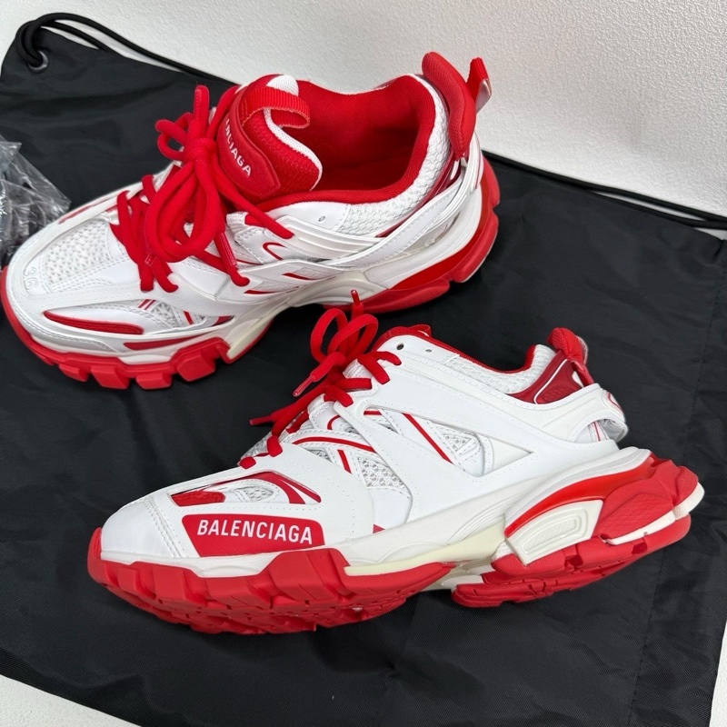 閒置未使用Balenciaga巴黎世家 Track 老爹鞋白紅色 36碼-7