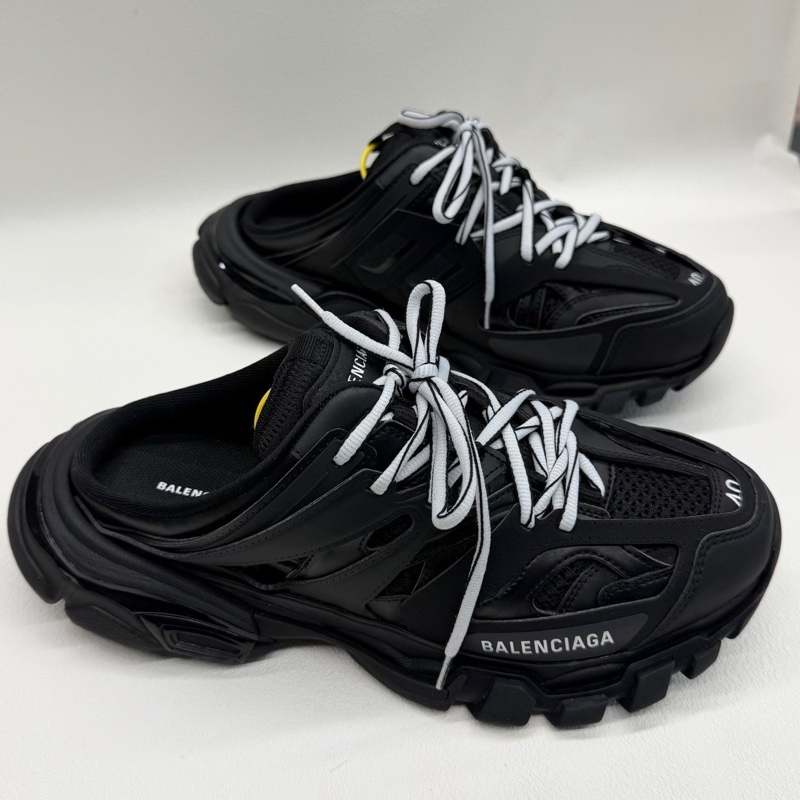 Balenciaga巴黎世家 Track 包頭厚底男款黑白 半拖 40碼-4
