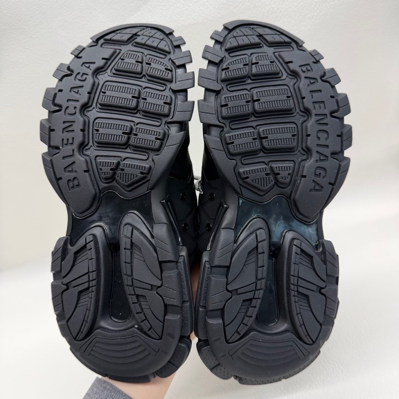 Balenciaga巴黎世家 Track 包頭厚底男款黑白 半拖 40碼-6