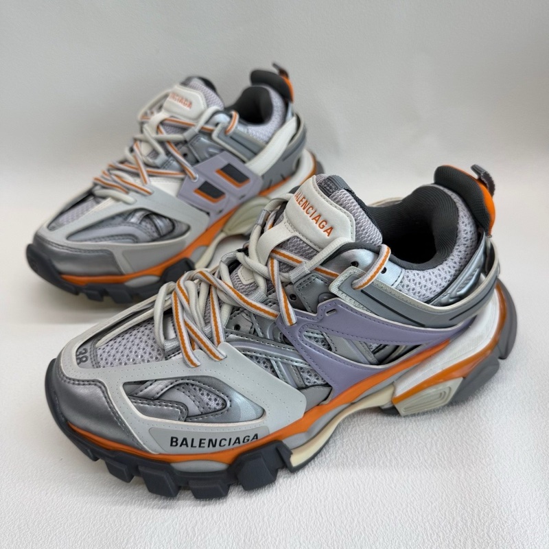 Balenciaga巴黎世家 Track 系帶圓頭 灰色 新配色 38碼-0