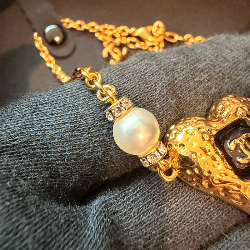 CHANEL 愛心珍珠項鍊 【超低價】.ᐟ.ᐟ-7