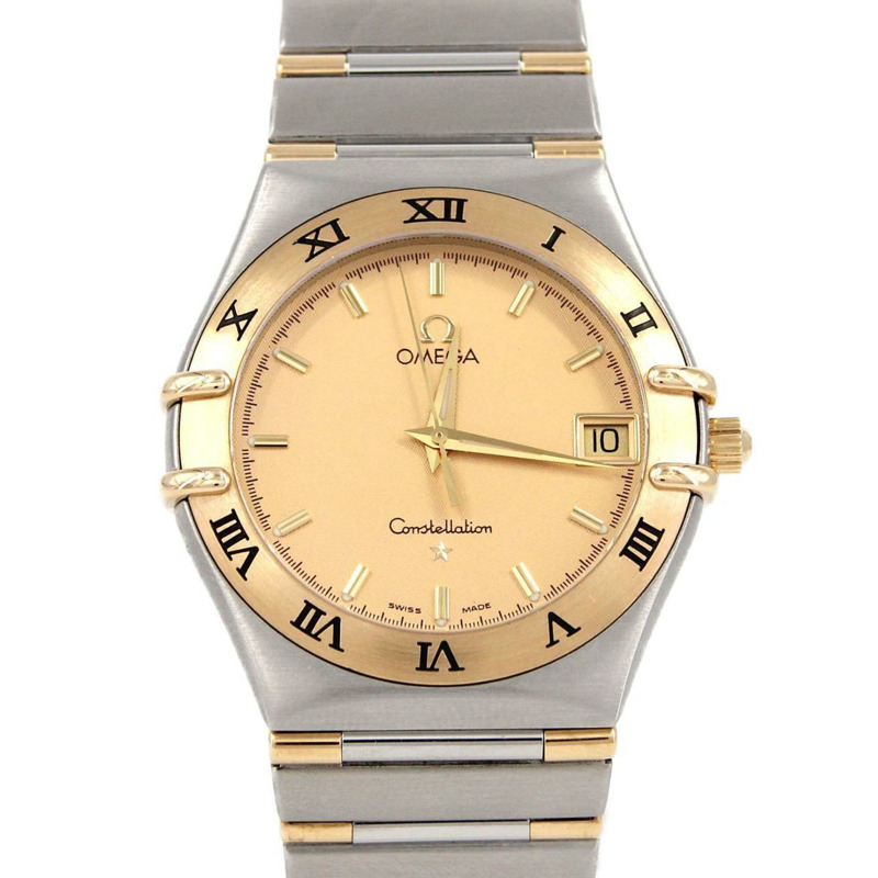 歐米茄星座系列雙色1312.10 SSxYG石英錶-0