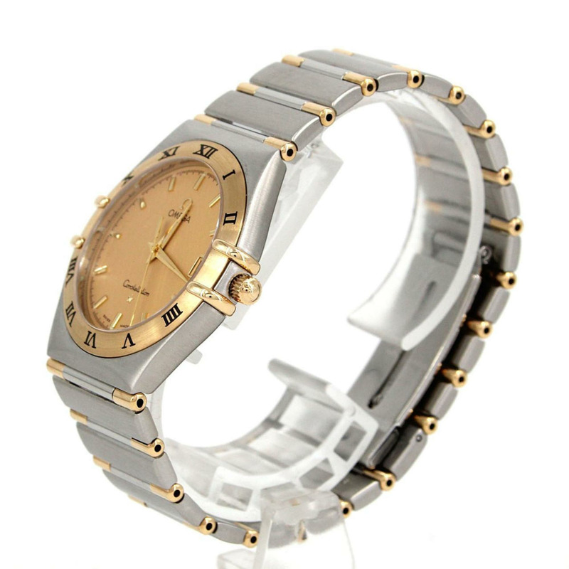 歐米茄星座系列雙色1312.10 SSxYG石英錶-1