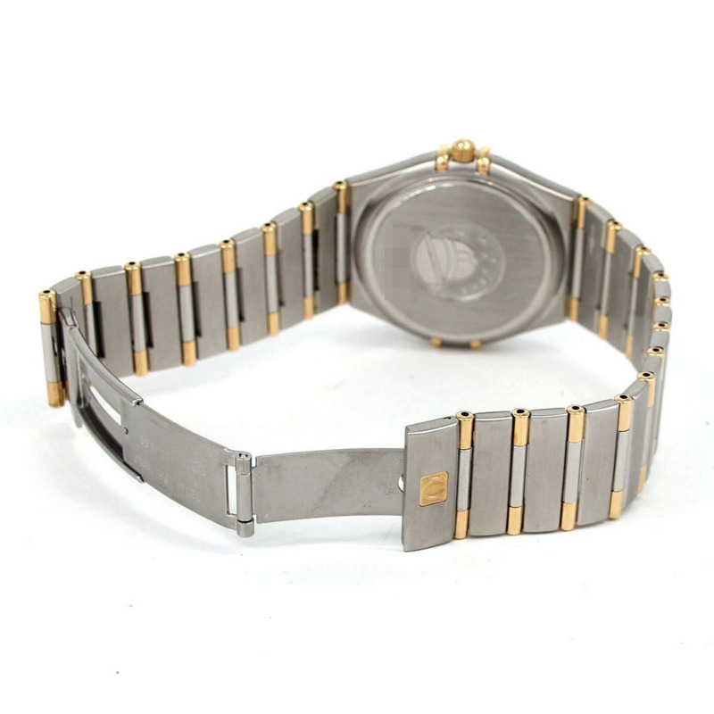 歐米茄星座系列雙色1312.10 SSxYG石英錶-5