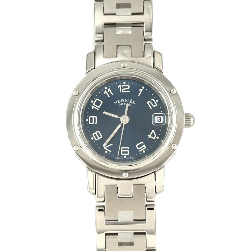 愛馬仕 Clipper CL4.210 不鏽鋼石英錶-0