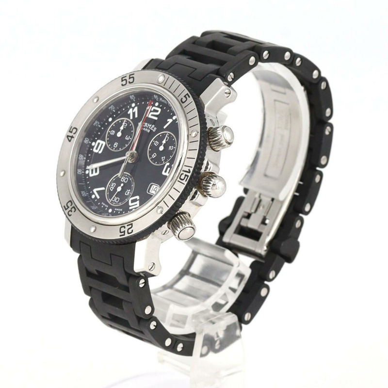 愛馬仕 Clipper Diver 潛水計時表 CL2.915 不鏽鋼 x 橡膠石英錶-1