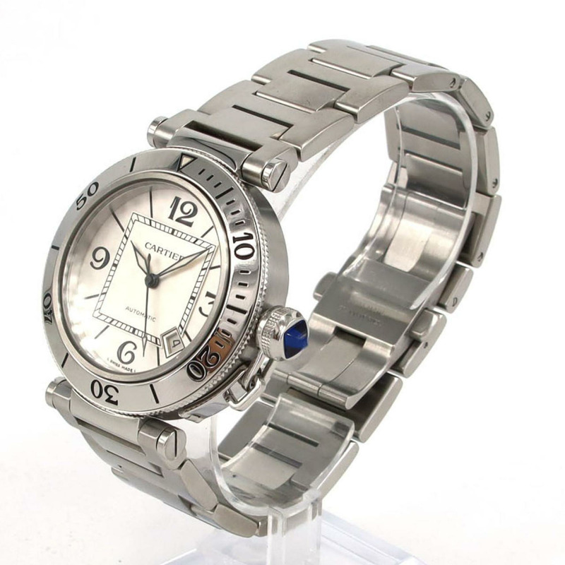 卡地亞 Pasha Seatimer W31080M7 不鏽鋼自動腕錶-1