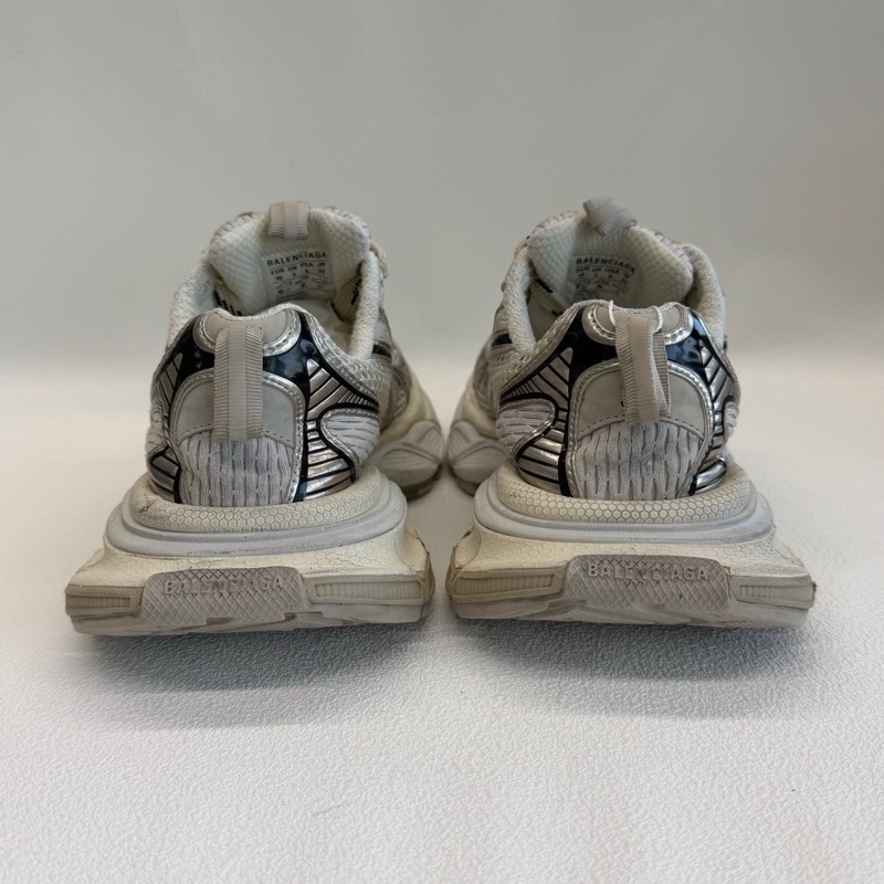 Balenciaga巴黎世家 3XL 網布皮革 老爹鞋 香檳色 36碼-3