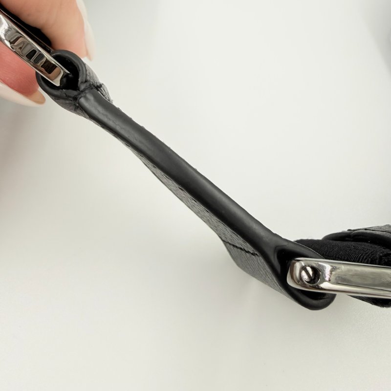 CHRISTIAN DIOR - 黑色牛皮緹花Saddle腰包-19