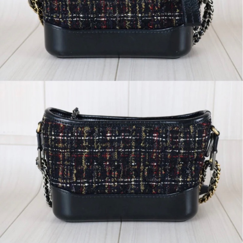 「JL精品代購」98新 Chanel香奈兒 Gabrielle 編織款小號流浪包-10