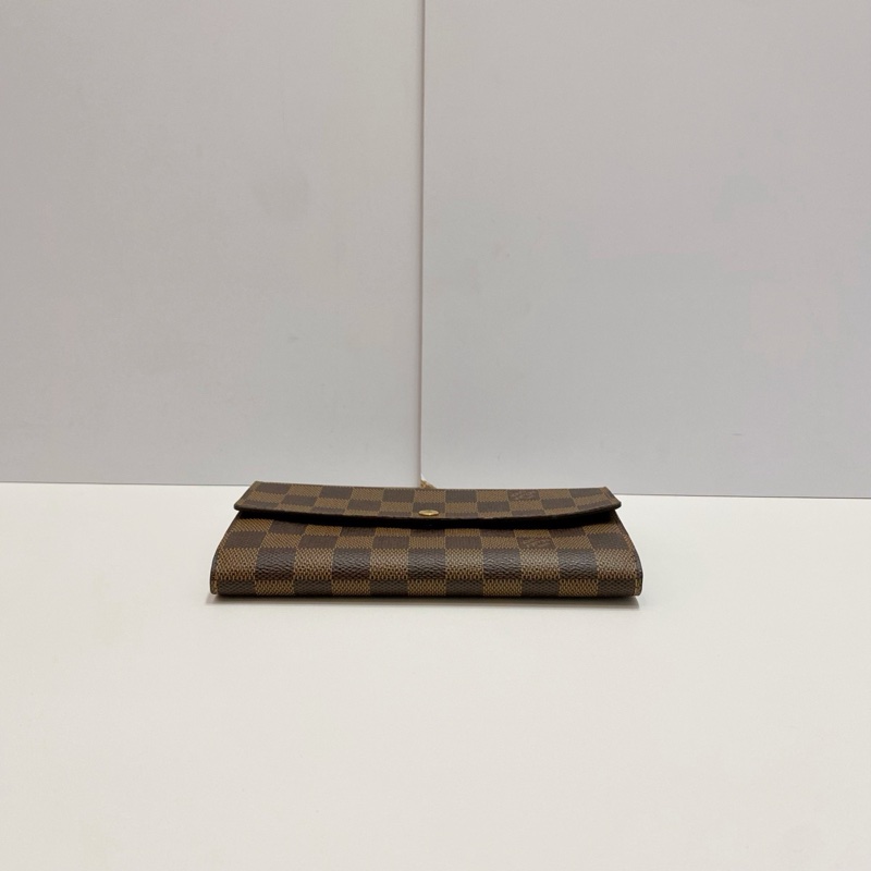 LV 經典款棋盤格錢夾 長款錢包 棕色內里 尺寸:19*10 附件:盒子 塵袋-5