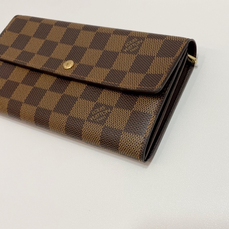 LV 經典款棋盤格錢夾 長款錢包 棕色內里 尺寸:19*10 附件:盒子 塵袋-6