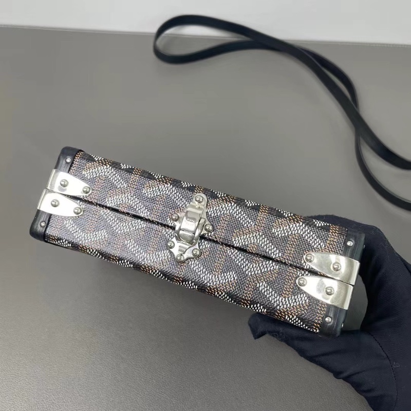Goyard 老花相機硬盒子包16.5*11*5 98新配件塵袋-6